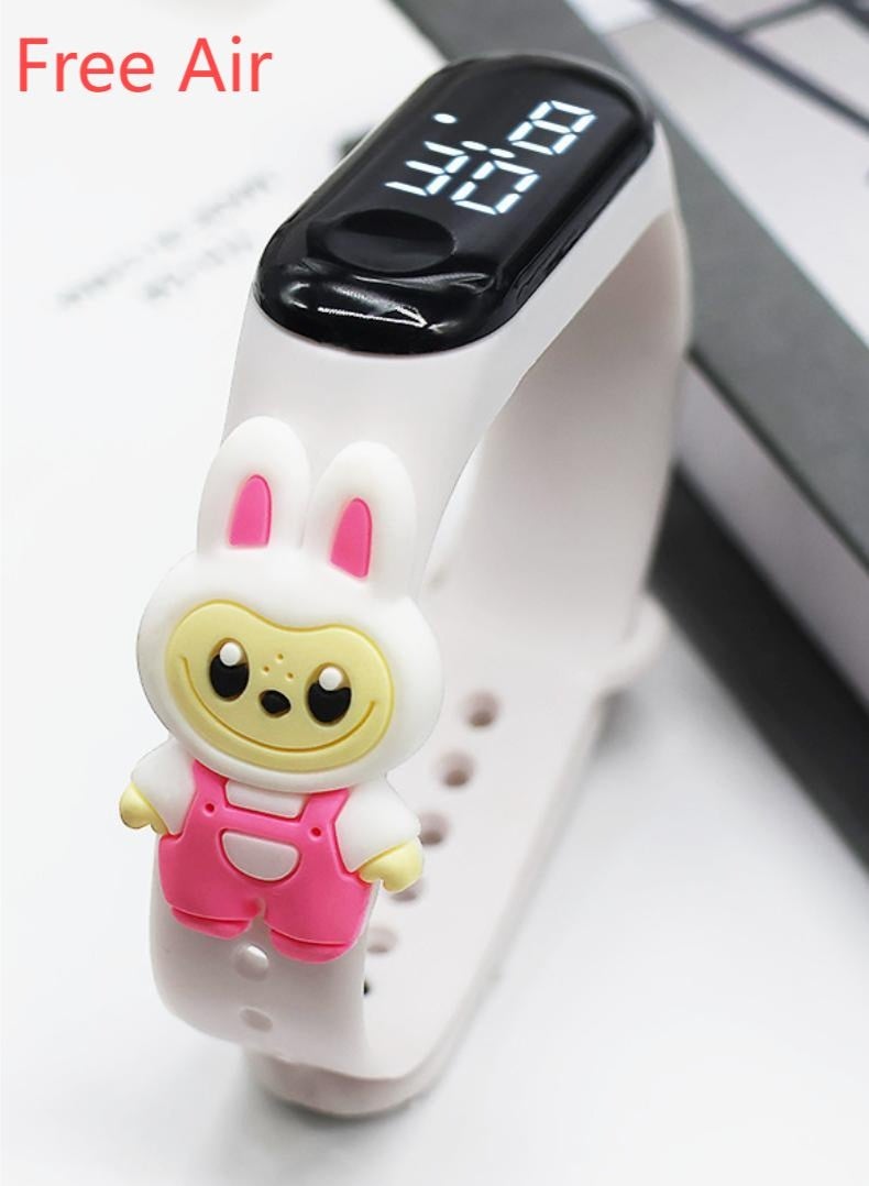 Free Air 6 Pcs Children's Cute Cartoon Waterproof Silicone Touch Watch - Image 2